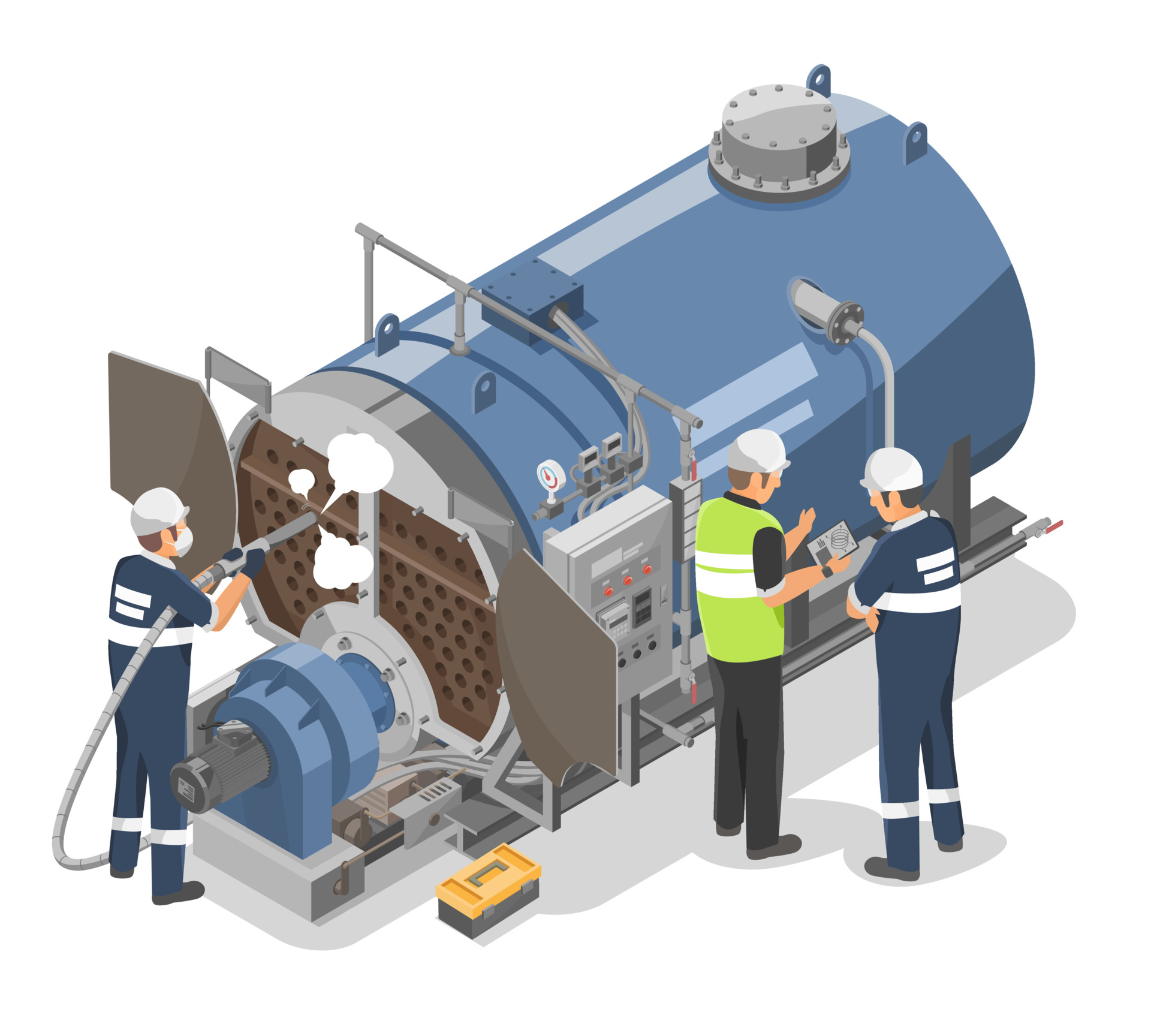Boiler system maintenance done digitally