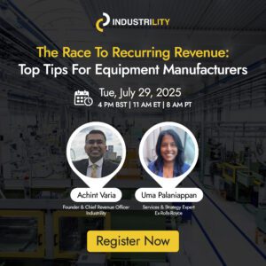 The Race to Recurring Revenue: Top Tips for Equipment Manufacturers